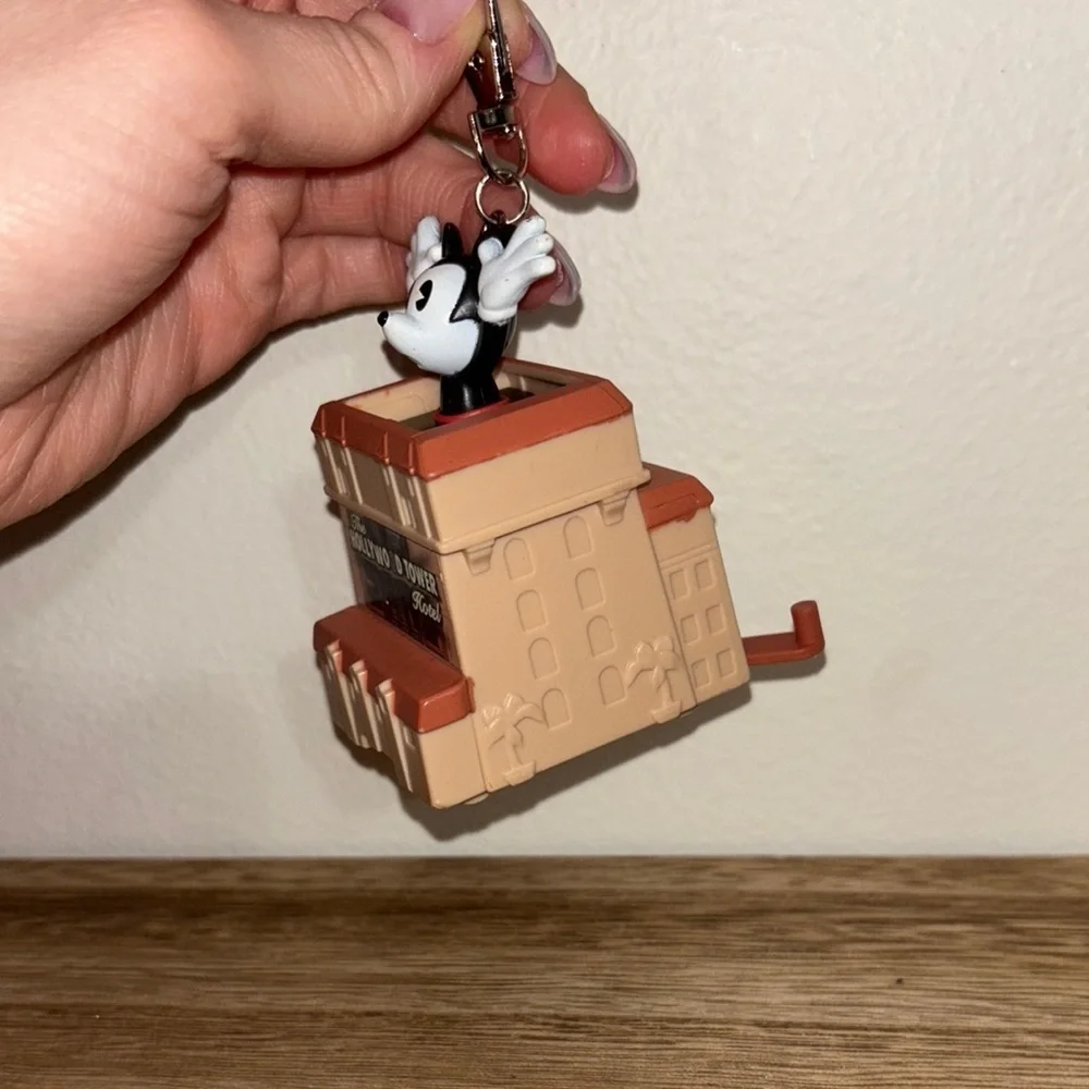 Mickey Mouse Hollywood Tower Hotel Keychain